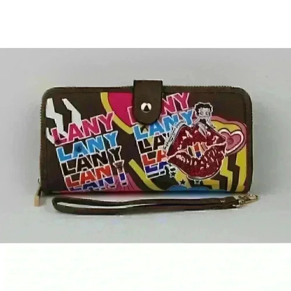 NEW Betty Boop Women's Lany Vegan Wristlet Wallet - Picture 5 of 6